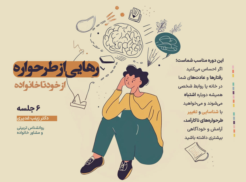 دوره آموزشی «رهایی از طرحواره؛ از خود تا خانواده»